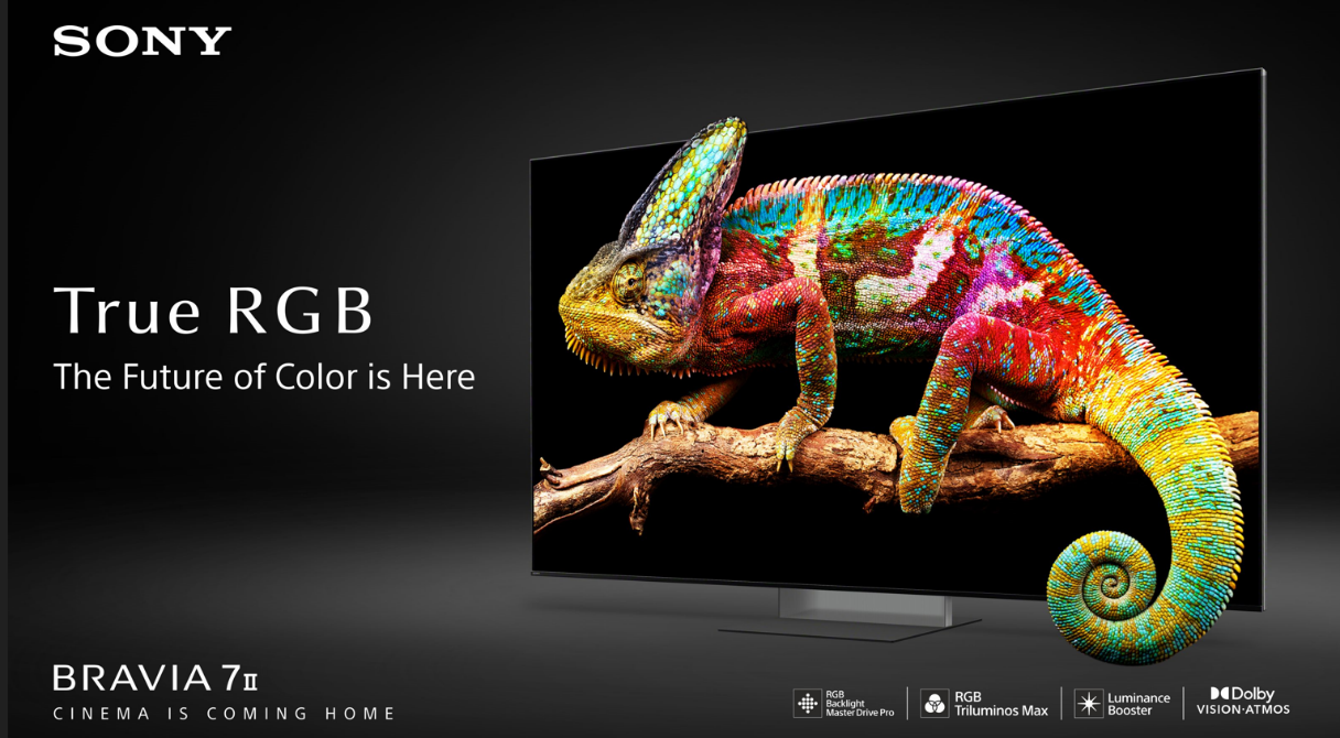 The Future of Colour is Here: Sony Introduces its True RGB TVs Powered by RGB Backlight Master Drive Pro&trade; with BRAVIA 7II Across India